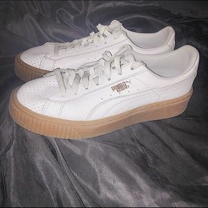 Puma Basket platform shoes, women’s sz 8